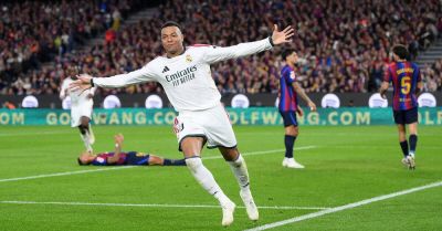 Mbappé double secures Real Madrid late victory at Barcelona after Raphinha leveller