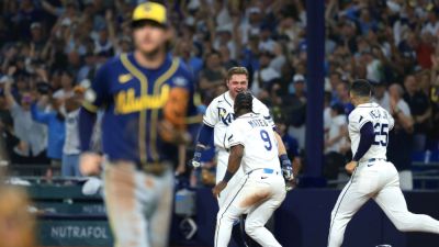 Christian Yelich - Brewers lose 1st postseason game in 21 days as Rays force Game 5 - ESPN - espn.com - state Wisconsin - county Bay