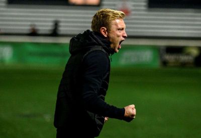 Ebbsfleet United manager Josh Wright dedicates 3-1 derby success at Maidstone United to the fans after going top of National League South