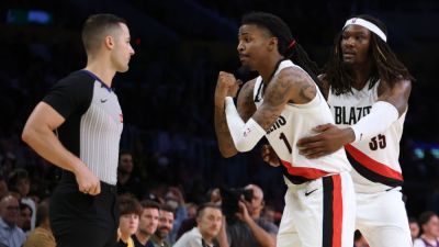 Austin Reaves - Ja Morant - Ja Morant to appeal, among 3 flopping techs in Blazers-Lakers - ESPN - espn.com - Los Angeles