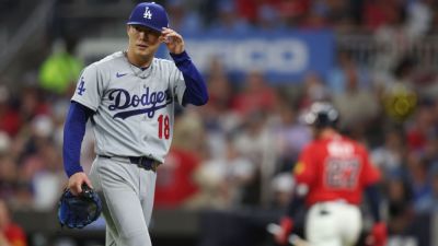 Yamamoto pitches Dodgers to Game 3 win, 2-1 NLDS lead vs. Braves - ESPN