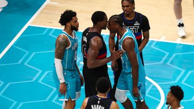 Tobias Harris - Jalen Duren - Miles Bridges - Hornets-Pistons game turns chaotic with massive brawl leading to 4 ejections - foxnews.com - state North Carolina