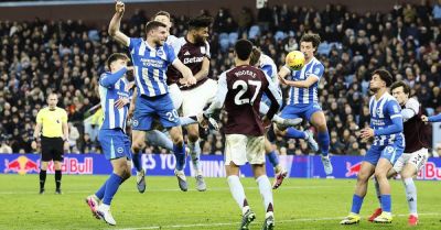 Jack Hinshelwood nets late own goal as Aston Villa edge Brighton