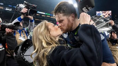 Sam Darnold's fiancée delivers emotional tribute after Seahawks' Super Bowl win