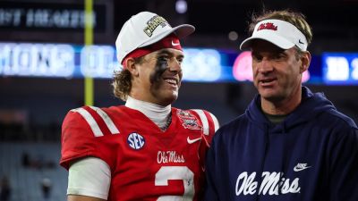 Jaxson Dart dishes on former coach Lane Kiffin's Ole Miss departure, Giants hiring John Harbaugh
