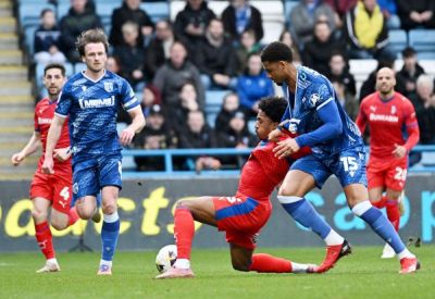Watford loan defender Travis Akomeah was substituted five minutes into the second half as Gillingham struggled against Oldham Athletic