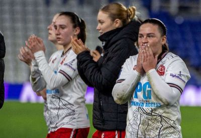 Chatham Town manager Keith Boanas’ reaction after their 8-0 defeat to Birmingham City in the Women’s FA Cup fifth round match at St Andrew’s @ Knighthead Park