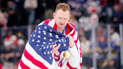 Team USA star Brady Tkachuk says he was drug tested right after men’s hockey team won Olympic gold