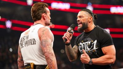 Royal Rumble - Seth Rollins - Drew Macintyre - John Cena - WWE star Roman Reigns chooses CM Punk as WrestleMania 42 opponent, delivers blistering promo - foxnews.com