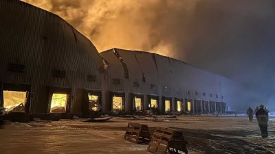 Poroshenko on the shelling after the fire at the Roshen warehouse, which was hit by an enemy drone at night