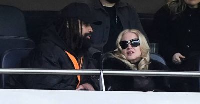 Madonna appears at Tottenham Hotspur Stadium for women’s football game