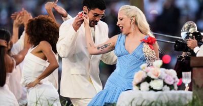 Bad Bunny joined by Lady Gaga in star-studded Super Bowl half-time show