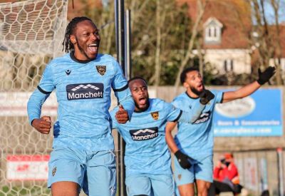 Maidstone United manager George Elokobi on their 1-0 National League South victory at Salisbury as late David Sesay strike earns the points