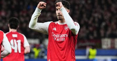 Martin Odegaard - Kai Havertz - David Raya - Gabriel Martinelli - Viktor Gyokeres - Robert Andrich - Piero Hincapie - Janis Blaswich - International - Kai Havertz nets late Arsenal equaliser at former side Bayer Leverkusen - breakingnews.ie - Sweden - Cameroon - county Christian