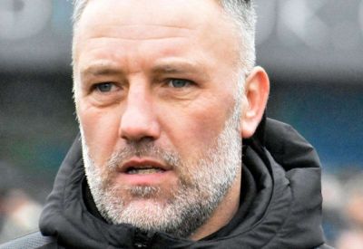 Folkestone Invicta boss Jay Saunders reacts to their 2-2 Isthmian Premier home draw against Dartford