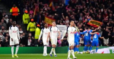 Xavi Simons scores twice as Tottenham win but bow out of Champions League