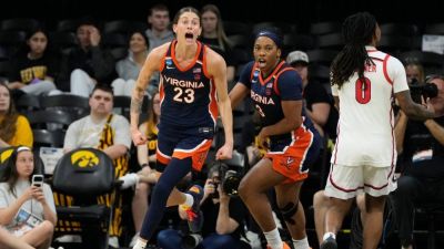 Virginia authors first women's tourney upset over Georgia - ESPN - espn.com - Georgia - state Iowa - county Henderson