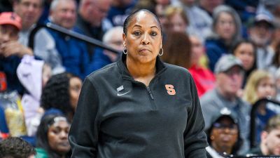 Syracuse coach calls NCAA bracket placement a 'personal attack' after third straight tournament loss to UConn