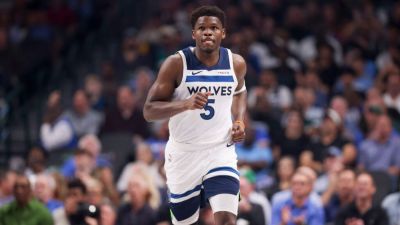 'Nature calls': Anthony Edwards misses tipoff in return - ESPN