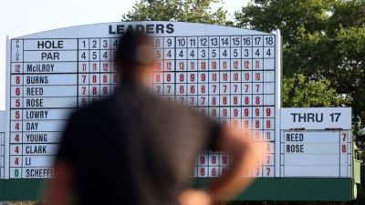 Masters field goes low, sets third-round record for average score - ESPN