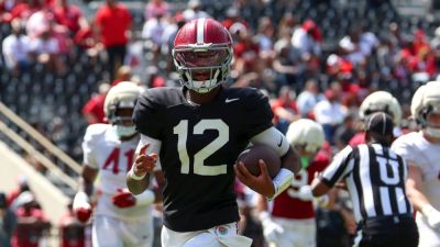 Alabama QB Keelon Russell fuels offense in spring game - ESPN - espn.com - state Alabama - county Tuscaloosa