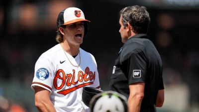 Orioles lose controversial challenge after Coby Mayo unintentionally triggers review