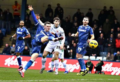 Luke Cawdell - Medway Sport - Gillingham striker Ronan Hale scored in their midweek defeat against Cheltenham Town and hopes to take out pain on Saturday’s opponents Grimsby Town - kentonline.co.uk