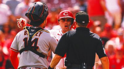 Luis Arraez - Benches Clear After Giants LHP Erik Miller Strikes Out Reds INF Sal Stewart - foxnews.com - San Francisco