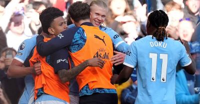 Erling Haaland shoots down Arsenal as Manchester City slash lead to three points