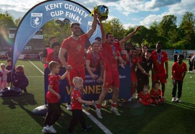 Thomas Reeves - Gallagher Stadium - Jamie Coyle - Whitstable Town 2 Punjab United 0 match report: Goals from Bradley Schafer and substitute Dean Grant complete Oystermen’s double as the league champions secure Kent Senior Trophy at Maidstone United - kentonline.co.uk - Jordan - county Kent - county Southern