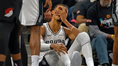 Jaylen Brown - Mitch Johnson - Spurs star Victor Wembanyama enters concussion protocol, ruled out of Game 2 after fall against Trail Blazers - foxnews.com - state Texas