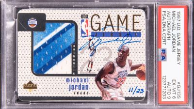 Michael Jordan - Star Game - All-Star Game - Autographed Jordan jersey card sells for record $4.25 million - ESPN - espn.com - Jordan - Jersey