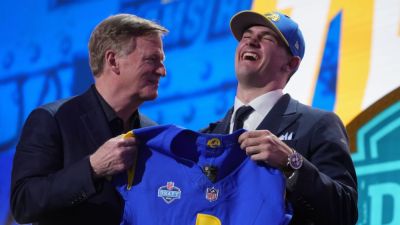 Rams select QB Ty Simpson with No. 13 pick in NFL draft - ESPN