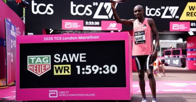 Sabastian Sawe breaks two-hour mark and shatters world record in London