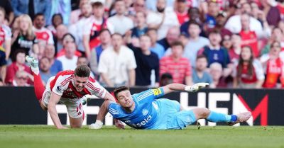 Refereeing decisions anger Mikel Arteta but Arsenal hit the front again