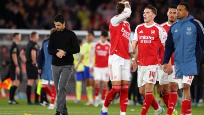 Mikel Arteta - Gabriel Magalhaes - Viktor Gyokeres - Ross Stewart - Shea Charles - Mikel Arteta: Arsenal in 'difficult period' with shock FA Cup loss - ESPN - espn.com - Britain - Brazil - county Southampton - parish St. Mary