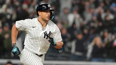 Giancarlo Stanton - Yankees' Giancarlo Stanton steals first base since 2020 in team's win over Marlins - foxnews.com - New York - county Bronx