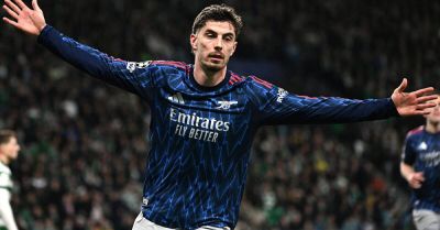 Late Kai Havertz goal earns Arsenal valuable first-leg win at Sporting Lisbon