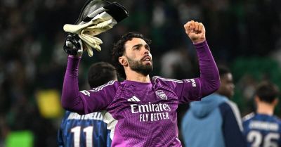 Mikel Arteta hails ‘extraordinary’ David Raya after Arsenal victory in Lisbon