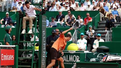Matteo Berrettini - Rolex - Daniil Medvedev destroys racket in stunning meltdown after wildcard hands him historic double bagel loss - foxnews.com - Russia - France - Italy - Monaco - India - county Martin