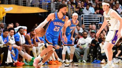 Austin Reaves - Phoenix Suns - Jalen Williams - Thunder ride Ajay Mitchell's star turn to 3-0 lead over Lakers - ESPN - espn.com - Los Angeles