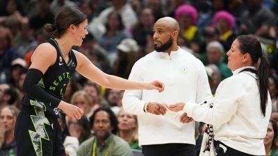Caitlin Clark - Lindsey Wasson - WNBA guard chips her tooth in painful scene while diving for loose ball - foxnews.com - Australia