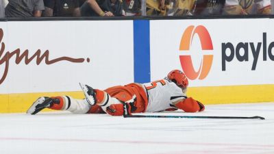 Knights' McNabb ejected after hit injures Ducks' Poehling - ESPN