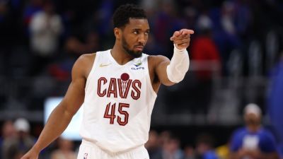 Max Strus - Donovan Mitchell - Cade Cunningham - Evan Mobley - Jarrett Allen - Cavaliers outlast Pistons in OT, score 1st road playoff win - ESPN - espn.com - New York - county Cleveland - county Cavalier