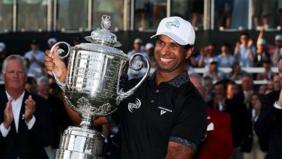 Aaron Rai emerges from the pack to win PGA Championship with the final round of his life at Aronimink