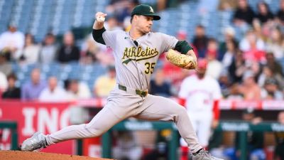 A's pitcher JT Ginn loses no-hitter in 9th, Angels hit walk-off home run