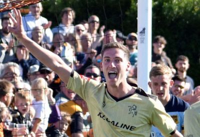 Folkestone Invicta striker Jake Hutchinson sets sights on facing Torquay United away ahead of club’s inaugural National League South season; Midfielder Alejandro Machado club’s first signing