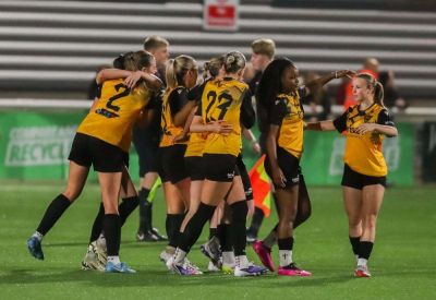 Maidstone United Women player-manager Tori Campbell discusses her side’s title triumph as second part of potential treble secured