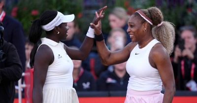Serena Williams’ doubles comeback cut short by Victoria Mboko knee injury