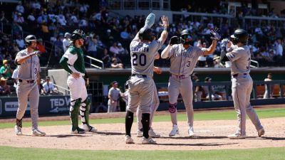 Rockies score club-best 23 runs vs. Athletics in Las Vegas - ESPN - espn.com - state Colorado